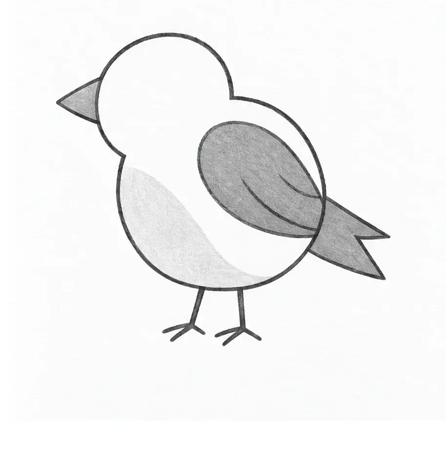 Simple bird, stage 3: Flat tones