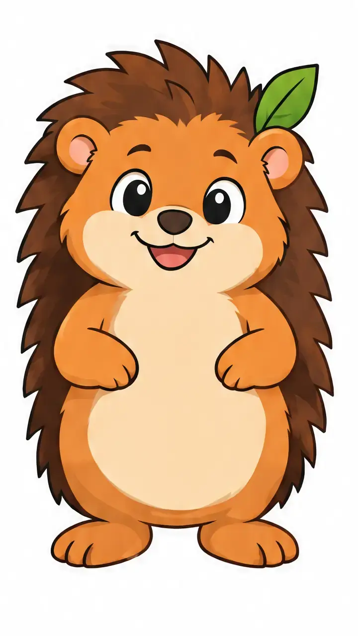 Cartoon hedgehog, stage 8: Accents