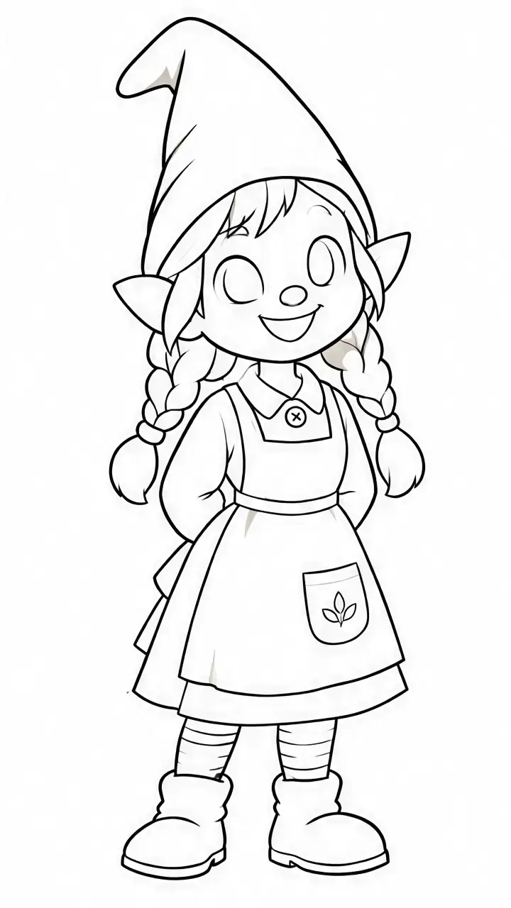 Cartoon gnome, stage 5: Interior edges