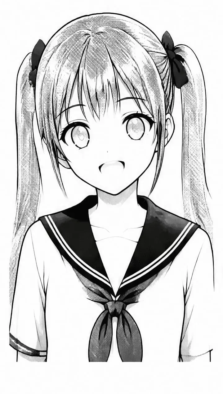 Manga schoolgirl, stage 8: Accents