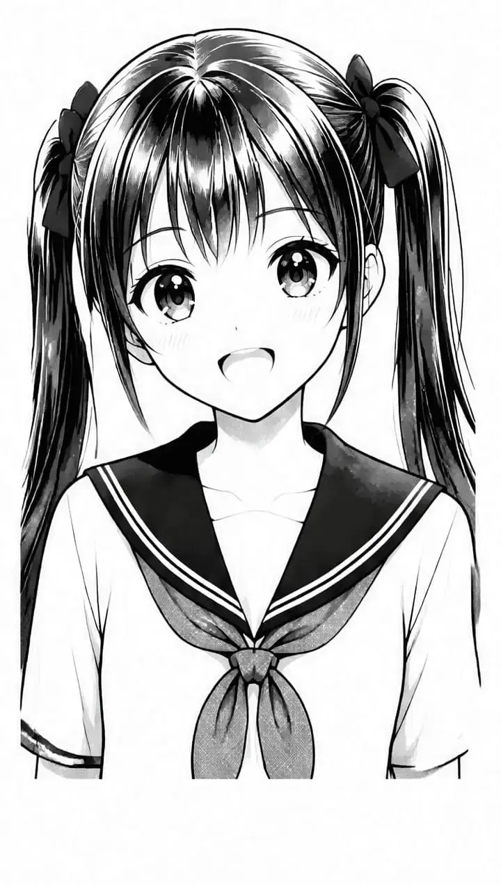 Manga schoolgirl, stage 9: Finish