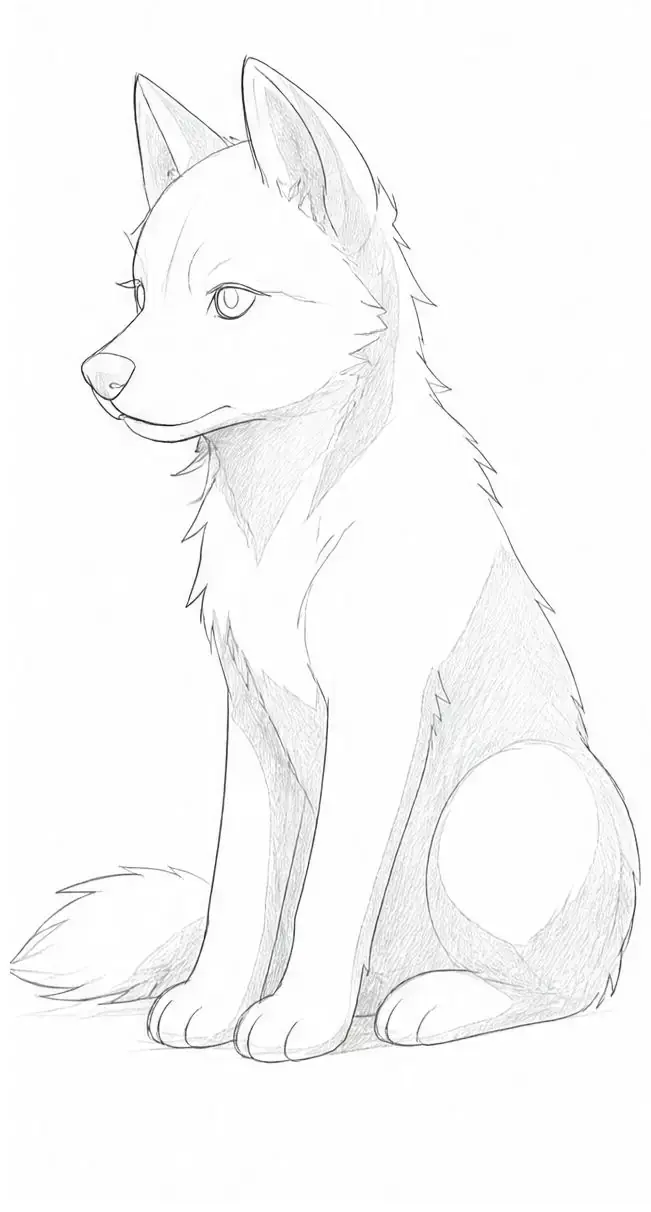 Pencil puppy, stage 6: Shadow shapes