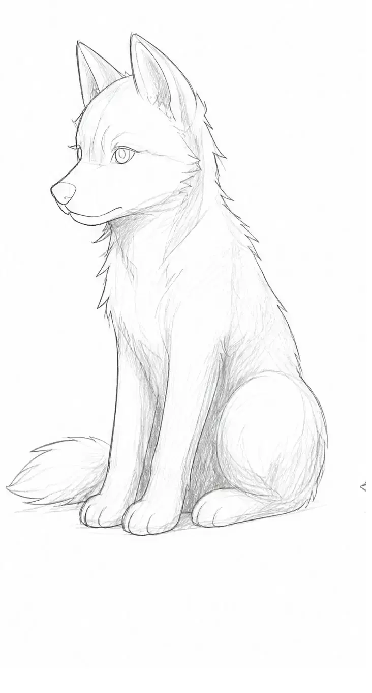 Pencil puppy, stage 7: Midtones