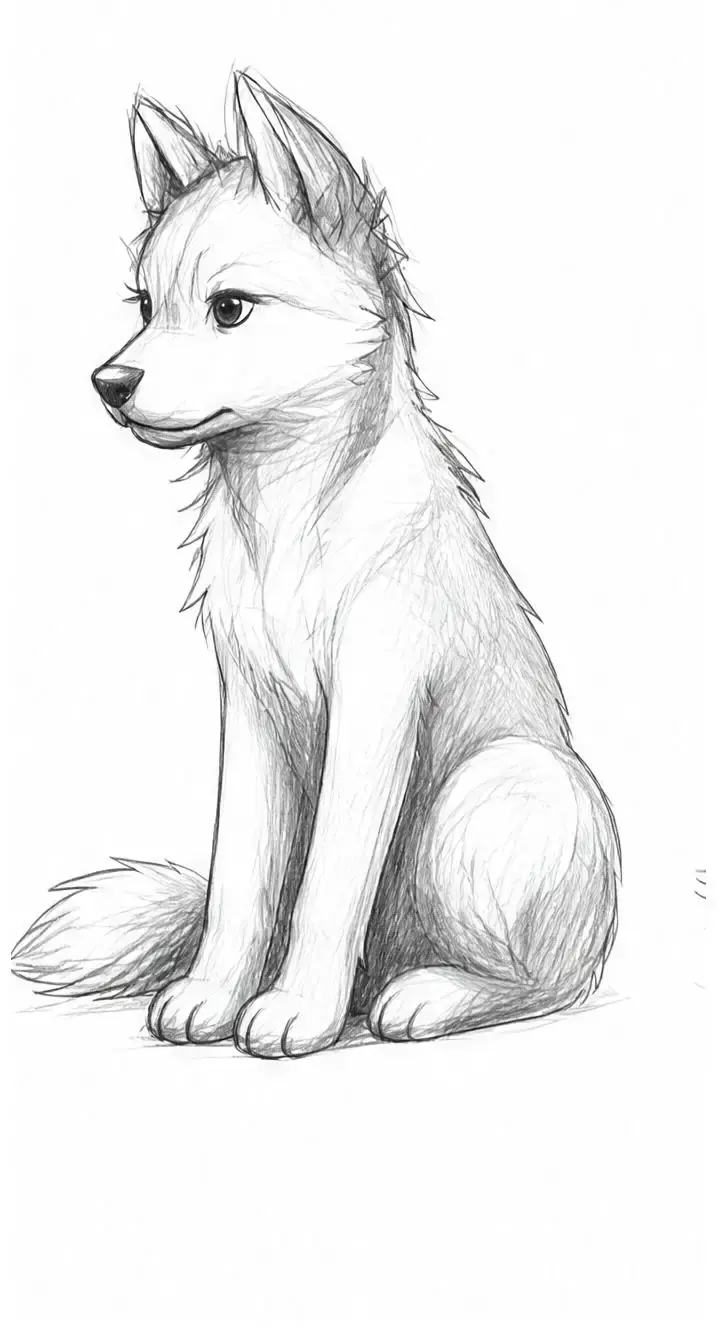 Pencil puppy, stage 8: Accents