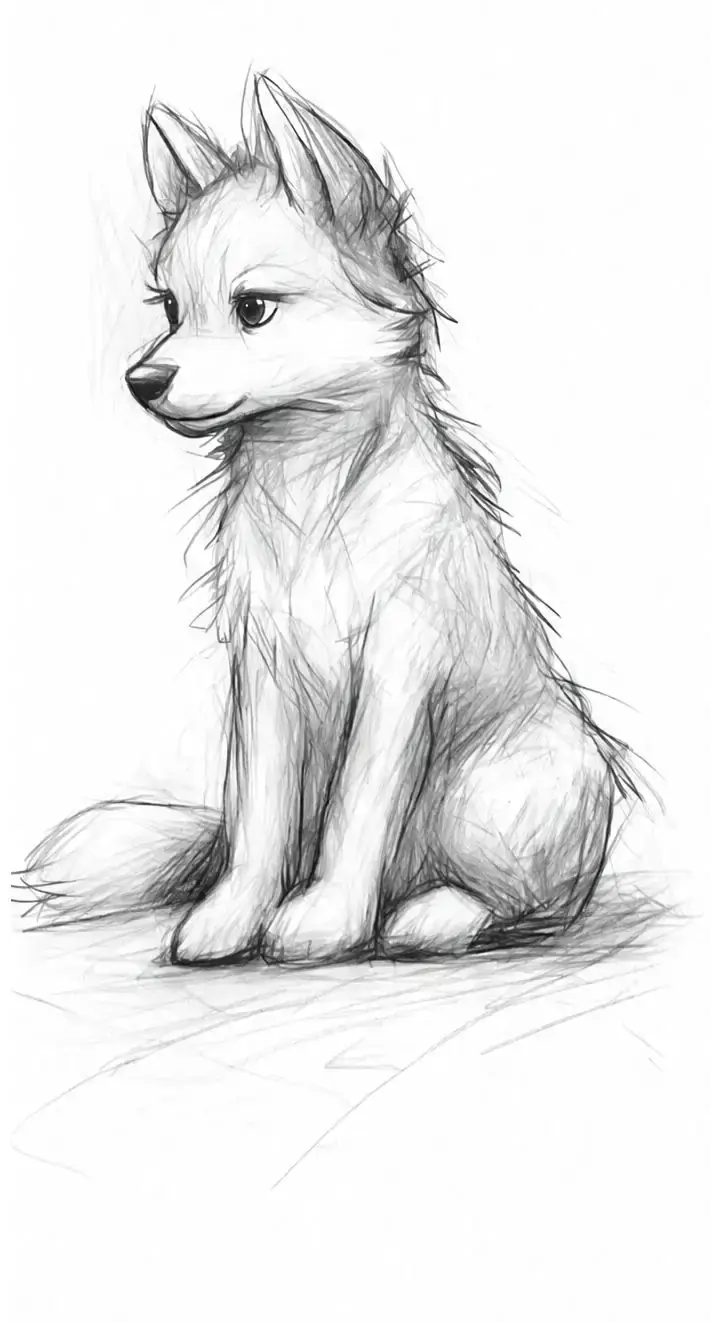 Pencil puppy, stage 9: Finish
